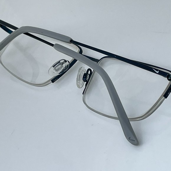 Nike Eyeglasses Frame Blue/Gray Metal Glasses Fram - Picture 3 of 16